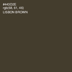 #443D2E - Lisbon Brown Color Image